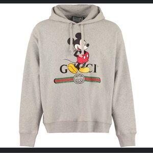 Gucci x Disney Mickey Mouse Grey Hoodie Sweatshirt Rare  XXXL Limited Edition